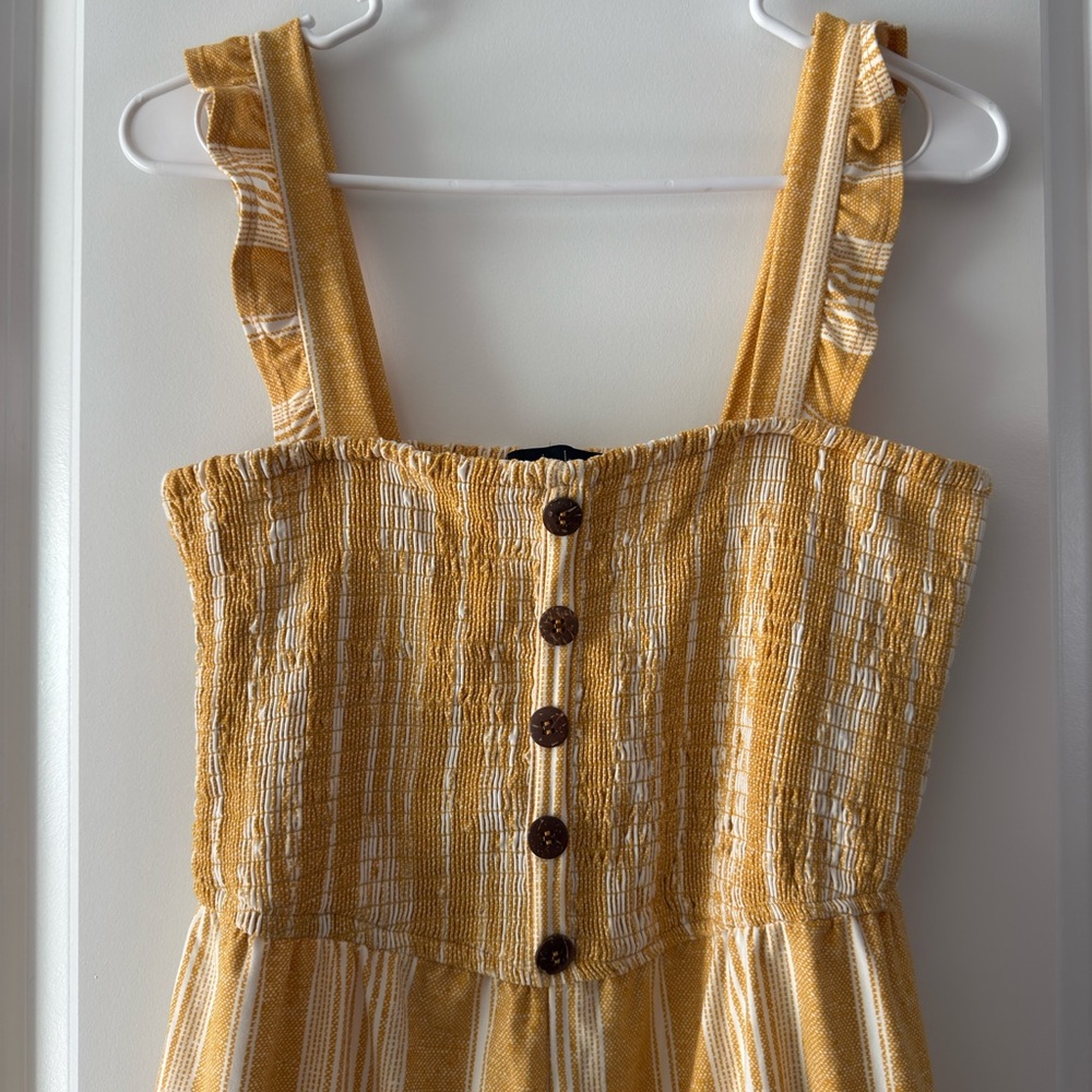 Yellow Striped romper - Picture 2 of 3